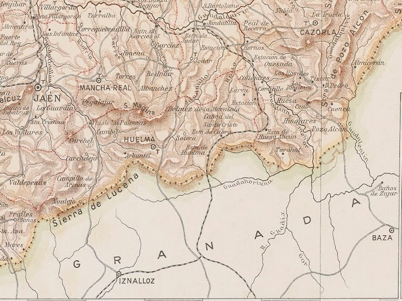 Iznalloz - Iznalloz. Mapa 1910