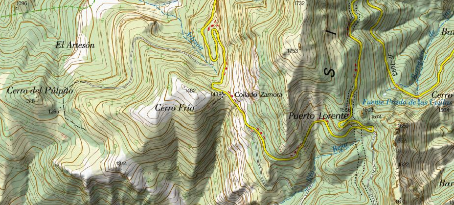 Collado Zamora - Collado Zamora. Mapa