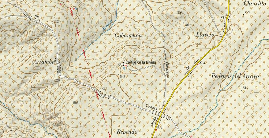 Cortijo de la Divina - Cortijo de la Divina. Mapa