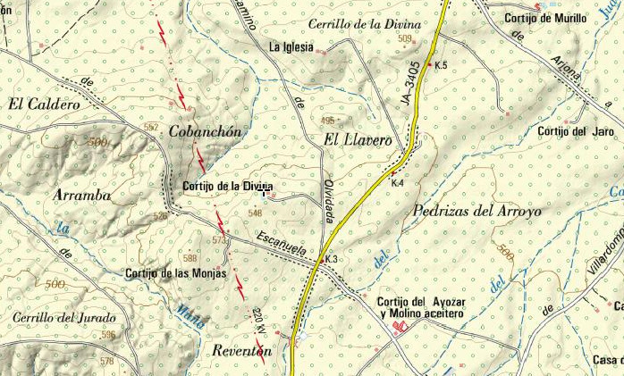 Cortijo de la Divina - Cortijo de la Divina. Mapa