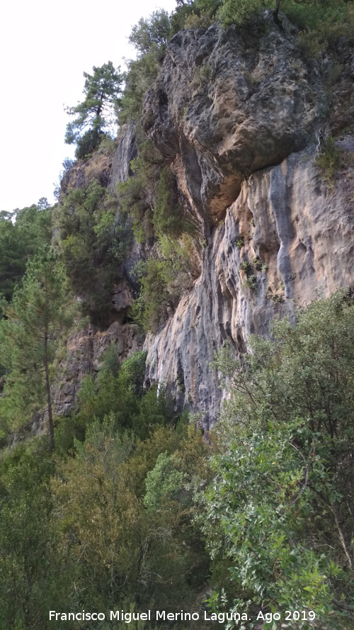 Aguascebas Grande - Aguascebas Grande. Paredes rocosas por debajo del Molino de la Parra