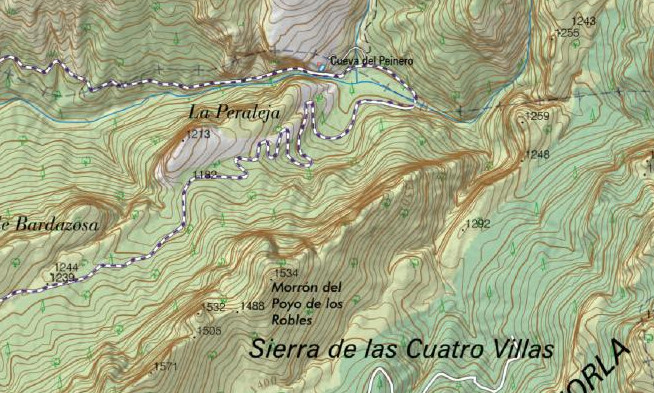 Morrn del Poyo de los Robles - Morrn del Poyo de los Robles. Mapa