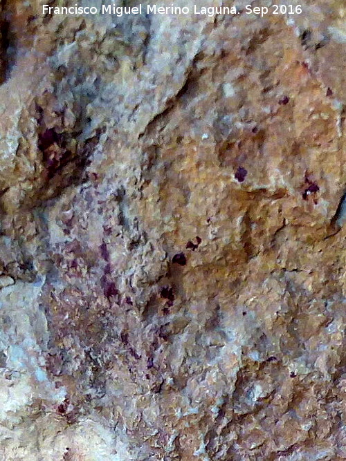 Pinturas rupestres del Pecho de la Fuente VI - Pinturas rupestres del Pecho de la Fuente VI. Figura en V