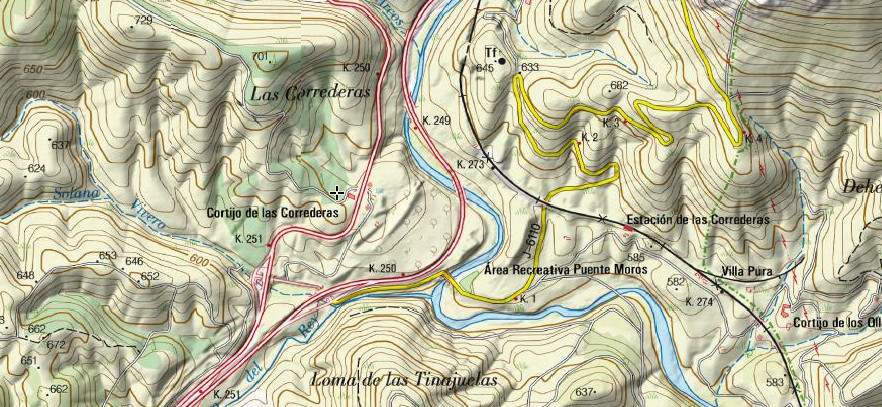 Cortijo de las Correderas - Cortijo de las Correderas. Mapa