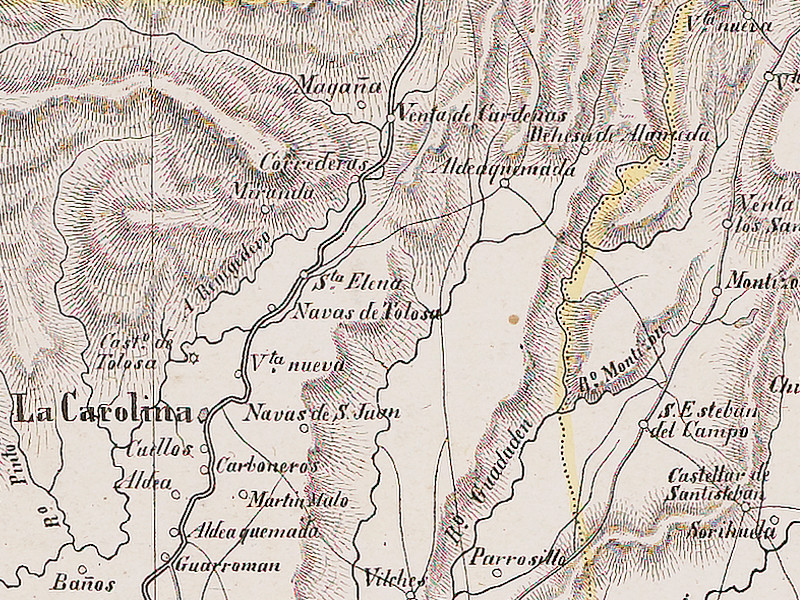 Cortijo de las Correderas - Cortijo de las Correderas. Mapa 1850