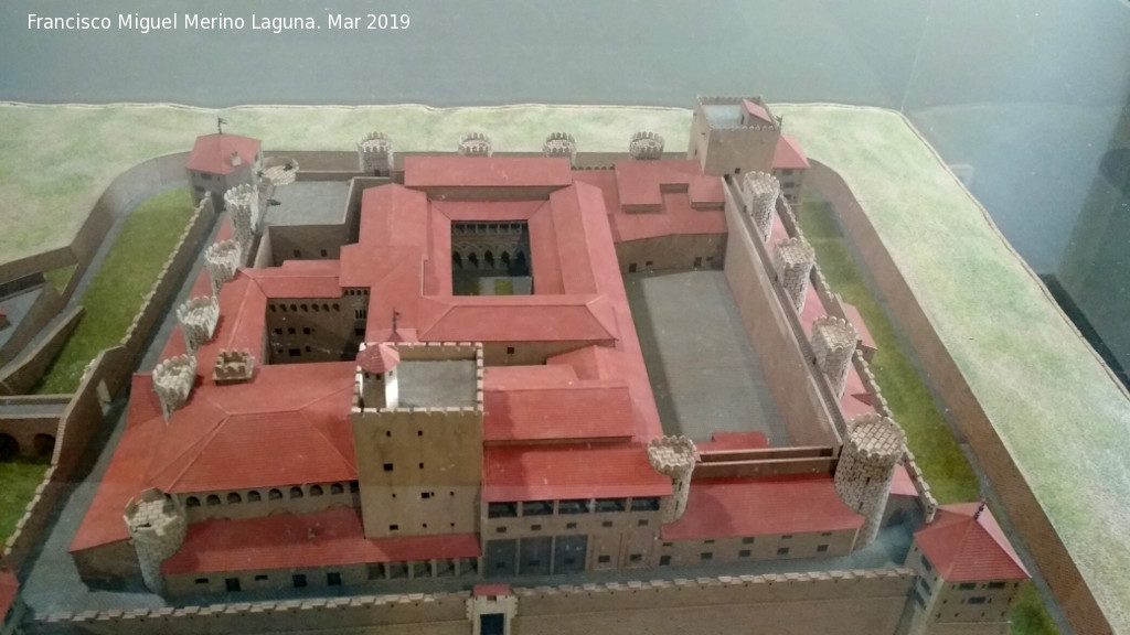 Aljafera - Aljafera. Maqueta de la Aljafera en 1593