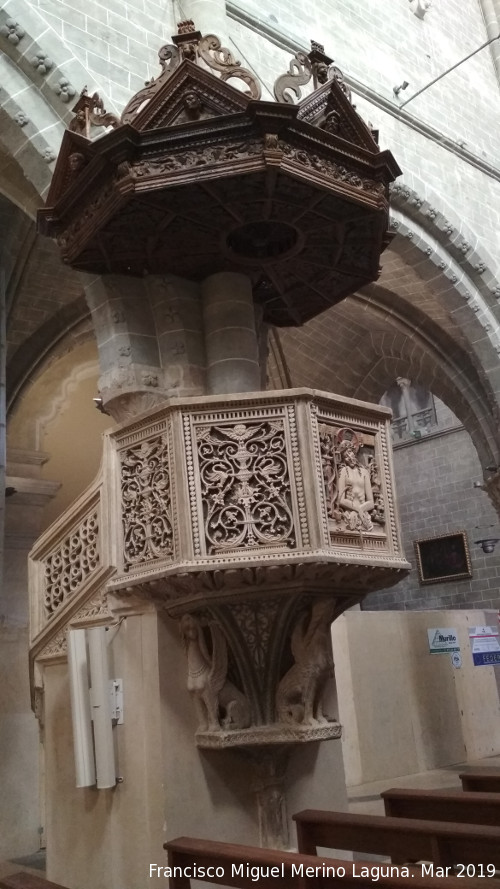 Catedral de Santa Mara de la Huerta - Catedral de Santa Mara de la Huerta. Plpito