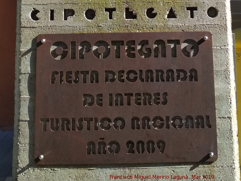 Cipotegato - Cipotegato. Placa en el Monumento al Cipotegato