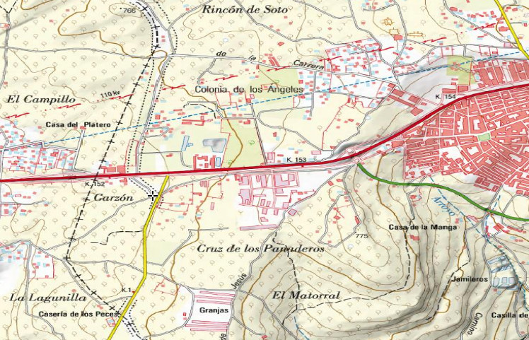 Noria de Garzn - Noria de Garzn. Mapa