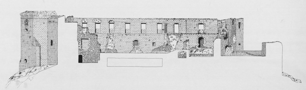 Castillo de Sabiote - Castillo de Sabiote. Plano secci�n longitudinal. IPCE 1983