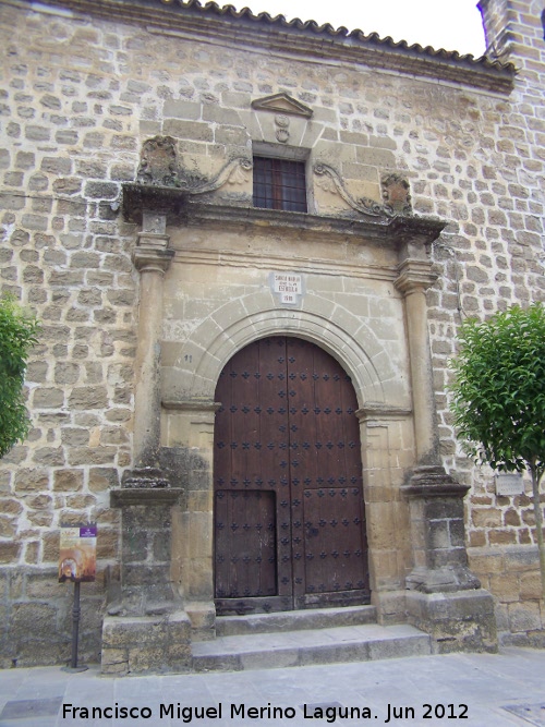 Iglesia de Santa Mara de la Estrella - Iglesia de Santa Mara de la Estrella. Portada