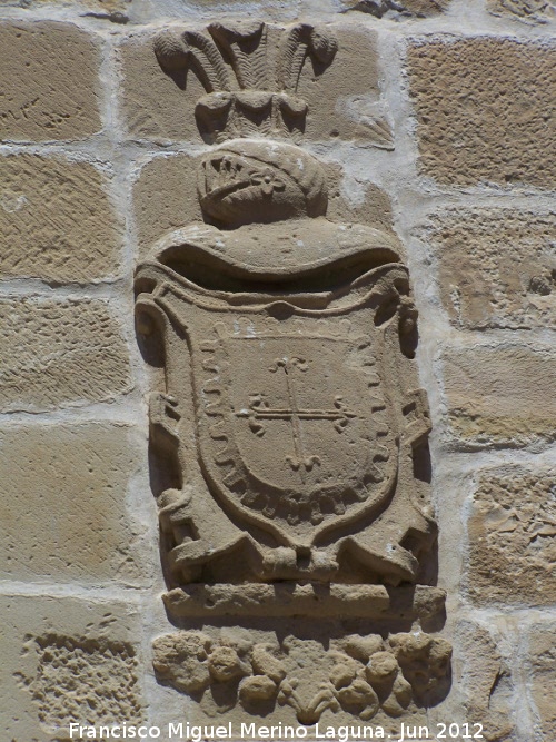 Palacio de los Melgarejo o de las Manillas - Palacio de los Melgarejo o de las Manillas. Escudo derecho