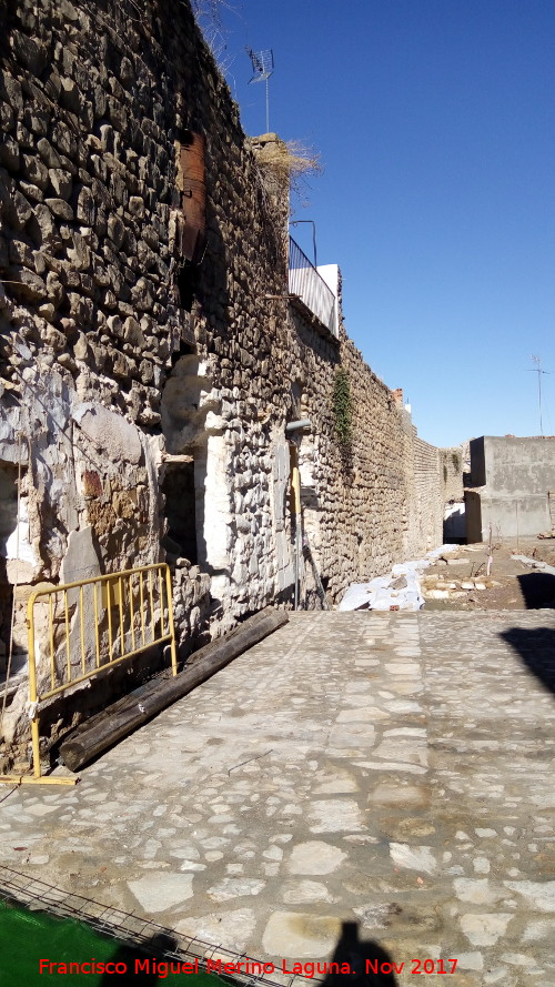 Muralla de Sabiote - Muralla de Sabiote. Lienzo oeste intramuros recuperado