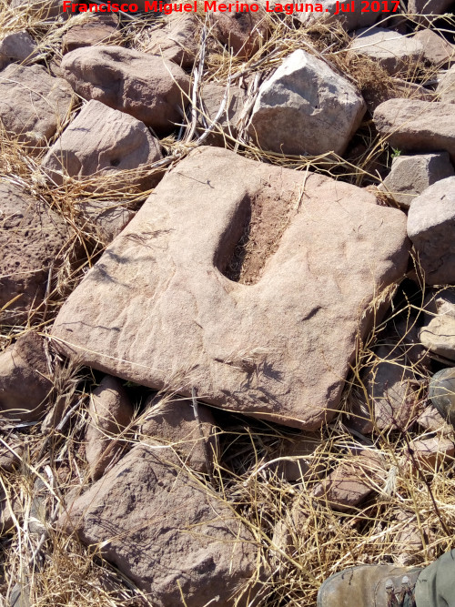 Villa romana del Guadaln II - Villa romana del Guadaln II. Piedra de una jamba