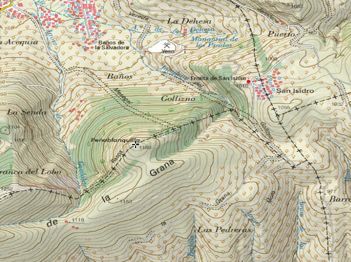 Peablanquilla - Peablanquilla. Mapa