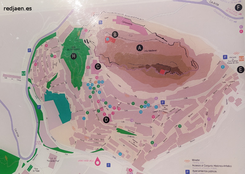 Zahara de la Sierra - Zahara de la Sierra. Plano