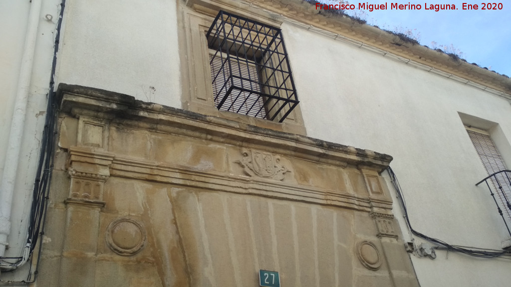 Casa de la Calle Nueva del Rojo n� 27 - Casa de la Calle Nueva del Rojo n� 27. Reja saliente