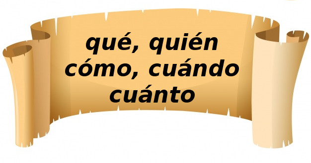 Cundo se acenta qu, quin, cmo, cundo, cunto. 