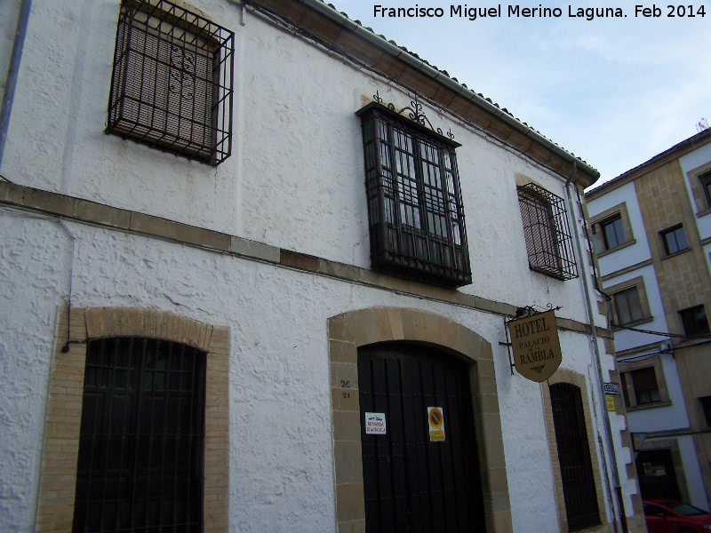 Palacio de la Rambla - Palacio de la Rambla. Lateral de la Calle Rastro