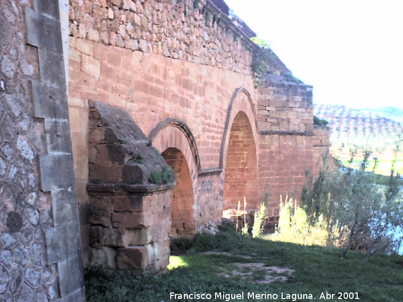 Puente Ariza - Puente Ariza. Debajo del puente se puede ver el puente romano