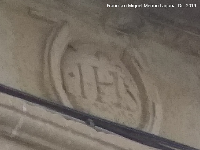 Casa de la Calle Maestro Palomino n� 5 - Casa de la Calle Maestro Palomino n� 5. Siglas de Jesucristo IHS