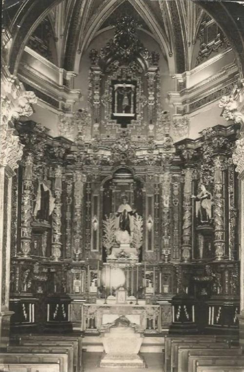 Oratorio de San Juan de la Cruz - Oratorio de San Juan de la Cruz. Altar. Foto antigua