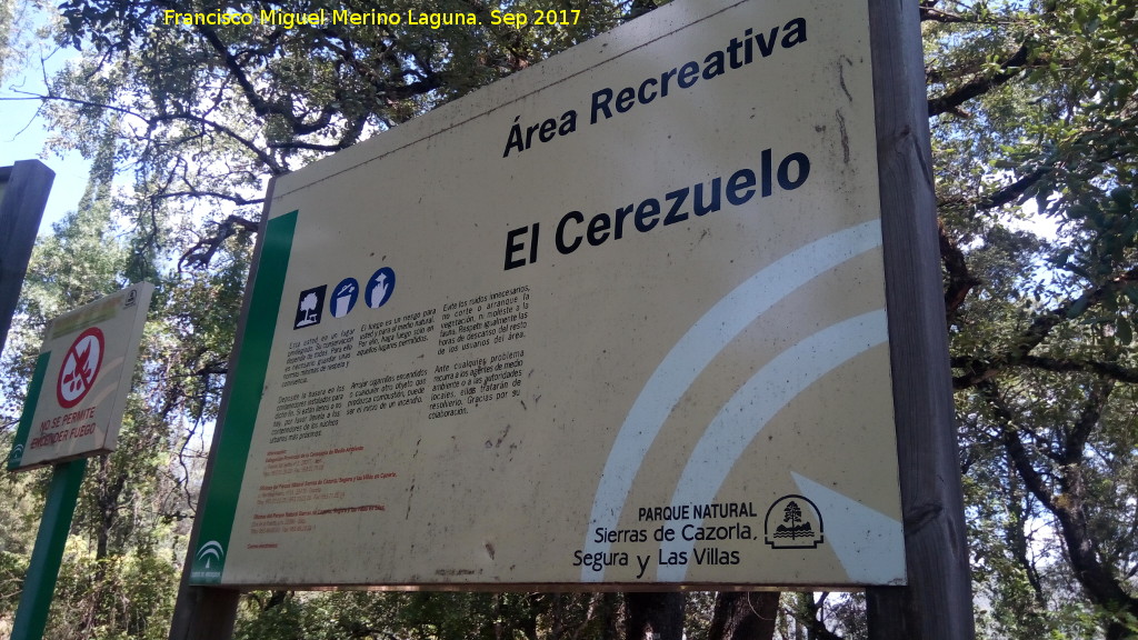 rea recreativa El Cerezuelo - rea recreativa El Cerezuelo. Cartel