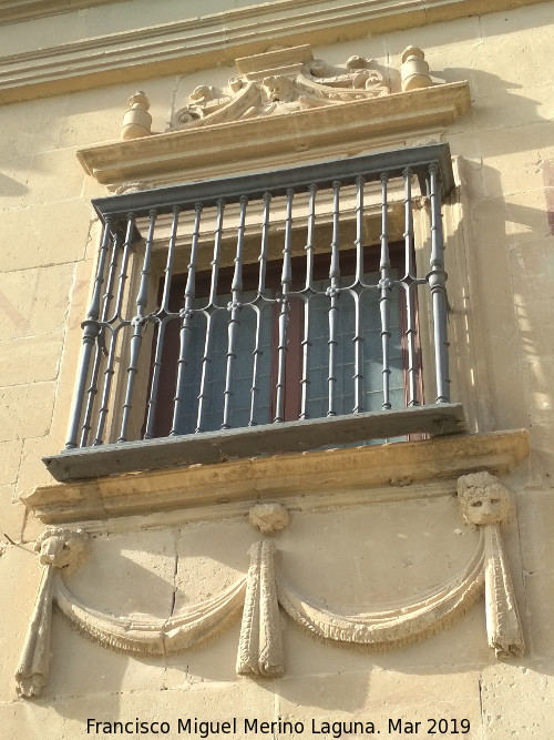 Palacio de Juan Vzquez de Molina - Palacio de Juan Vzquez de Molina. Ventana frontal IV