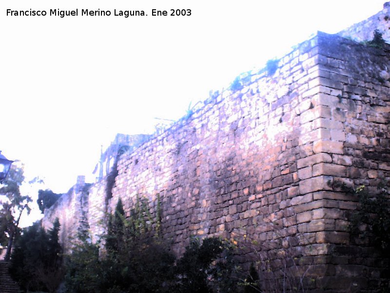 Muralla de San Milln - Muralla de San Milln. Retranqueo de la muralla