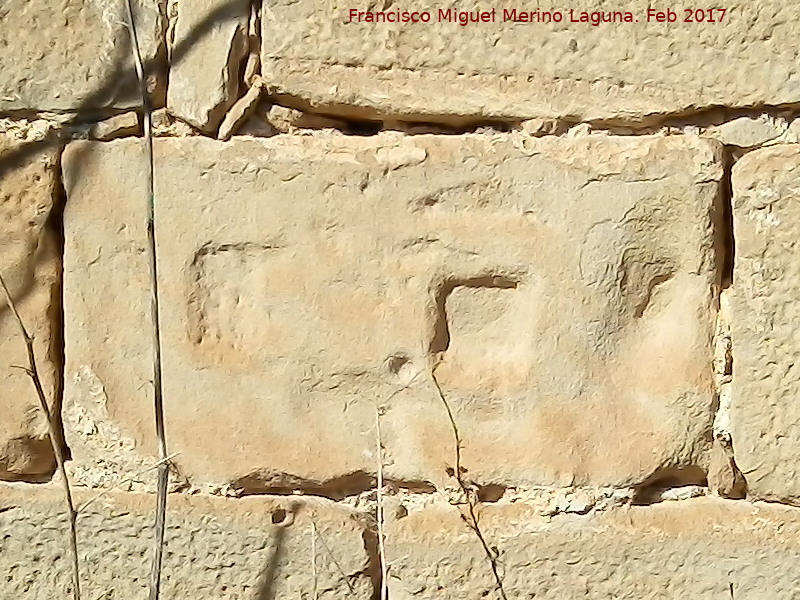 Iglesia de San Bartolom - Iglesia de San Bartolom. Sillar reutilizado romano