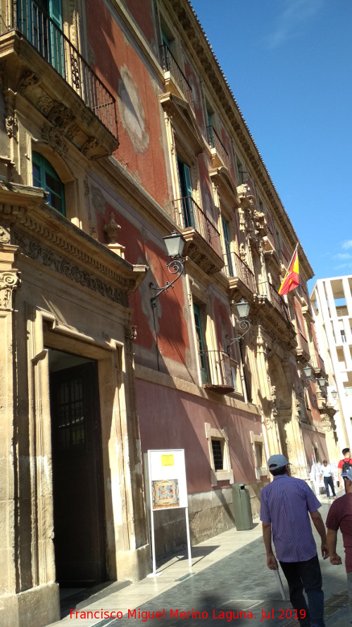 Palacio Episcopal - Palacio Episcopal. Fachada a la Plaza Cardenal Belluga