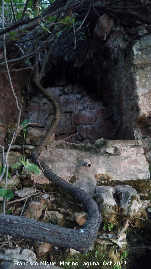 Fuente romana de la Magdalena - Fuente romana de la Magdalena. Bveda de medio can de la alcoba