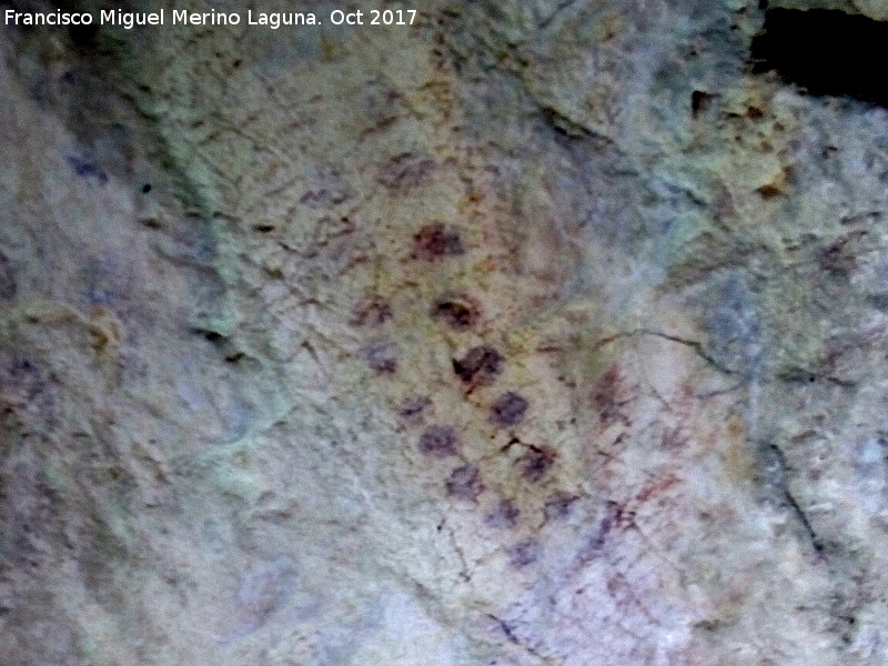 Pinturas rupestres de la Cueva del Fraile III - Pinturas rupestres de la Cueva del Fraile III. Digitaciones