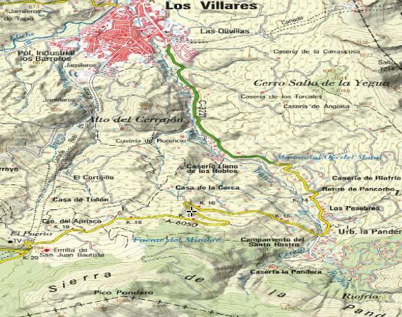 Fuente de las Quebradas - Fuente de las Quebradas. Mapa