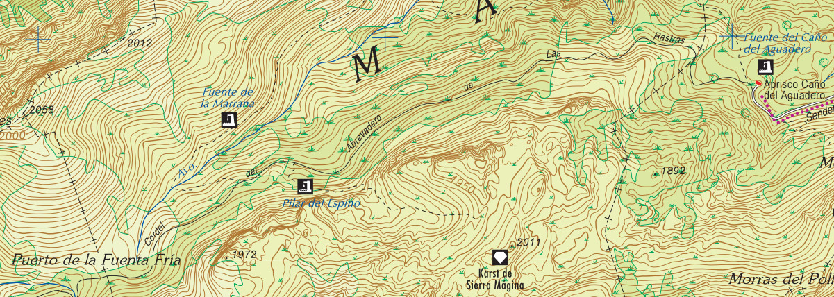 Cordel de la Fuente del Espino - Cordel de la Fuente del Espino. Mapa