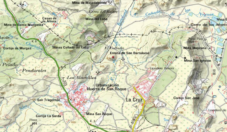 Hoyo de San Bartolom - Hoyo de San Bartolom. Mapa