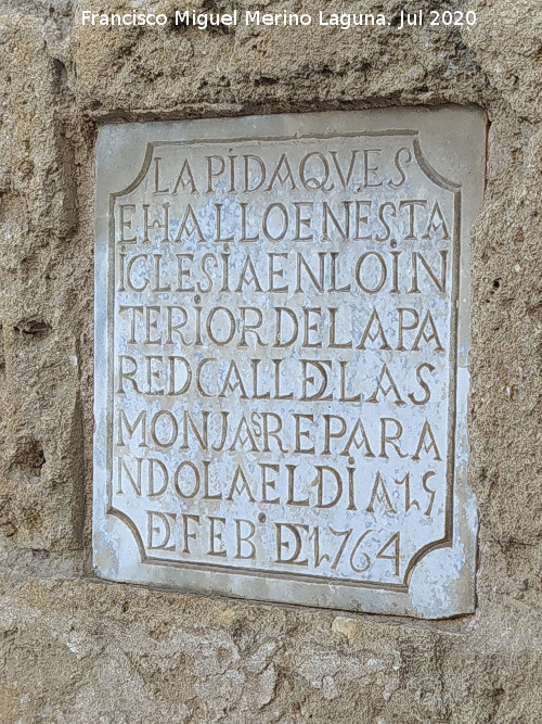 Bas�lica Menor de Santa Mar�a de la Asunci�n - Bas�lica Menor de Santa Mar�a de la Asunci�n. Placa