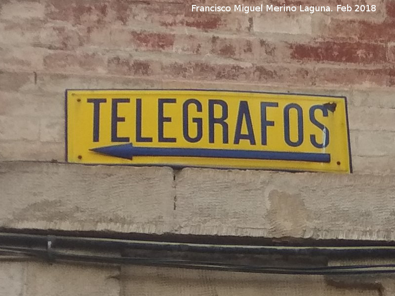 Casa de la Calle Real n 1 - Casa de la Calle Real n 1. Antiguo Cartel de Telgrafos