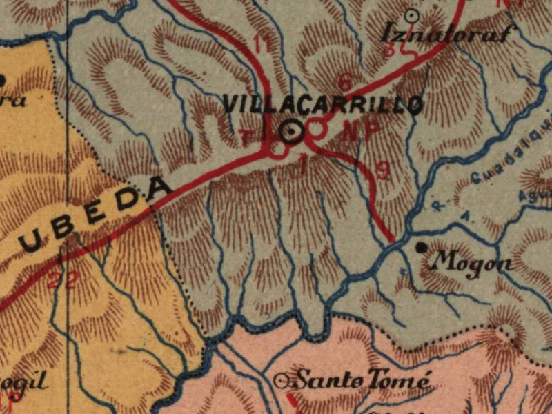 Historia de Villacarrillo - Historia de Villacarrillo. Mapa 1901