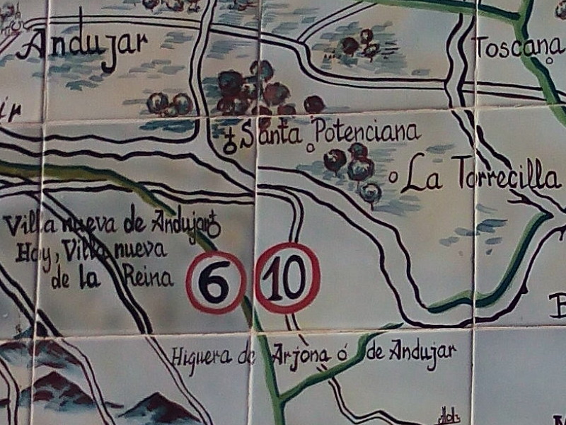 Historia de Villanueva de la Reina - Historia de Villanueva de la Reina. Mapa de Bernardo Jurado. Casa de Postas - Villanueva de la Reina