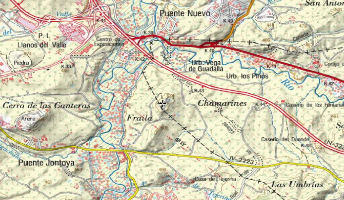 Cerro Fraila - Cerro Fraila. Mapa