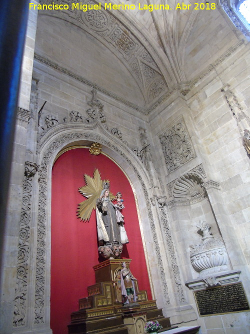Catedral Nueva. Capilla del Cristo de las Batallas - Catedral Nueva. Capilla del Cristo de las Batallas. Virgen del Carmen