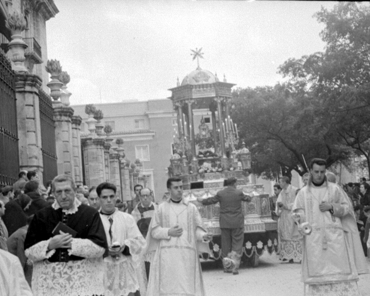 Corpus Christi - Corpus Christi. Foto antigua. En la Catedral