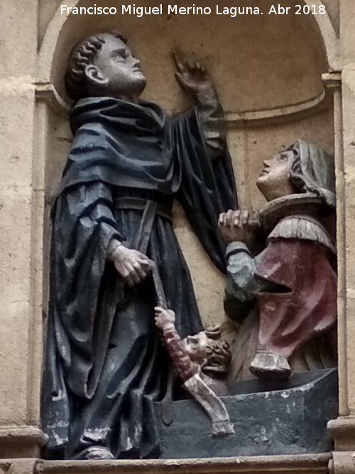 Hornacina del Milagro de San Juan de Sahagn - Hornacina del Milagro de San Juan de Sahagn. 