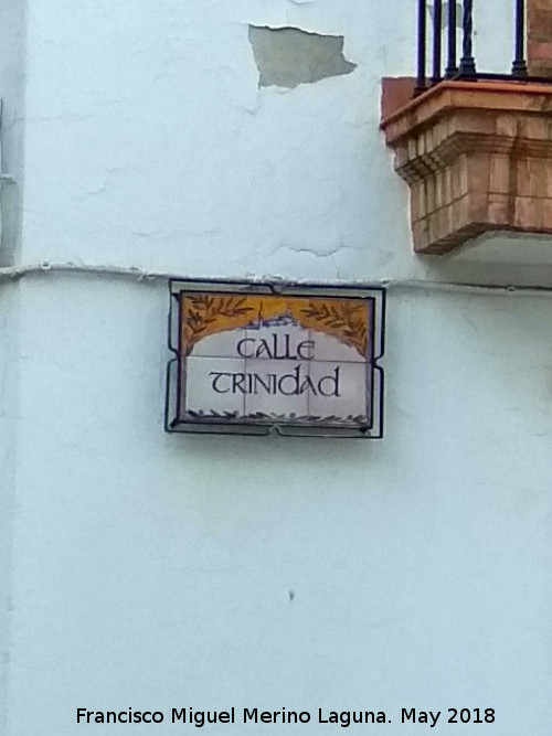 Calle Trinidad - Calle Trinidad. Placa