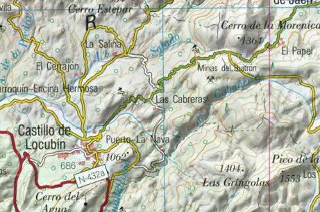 Las Cabreras - Las Cabreras. Mapa