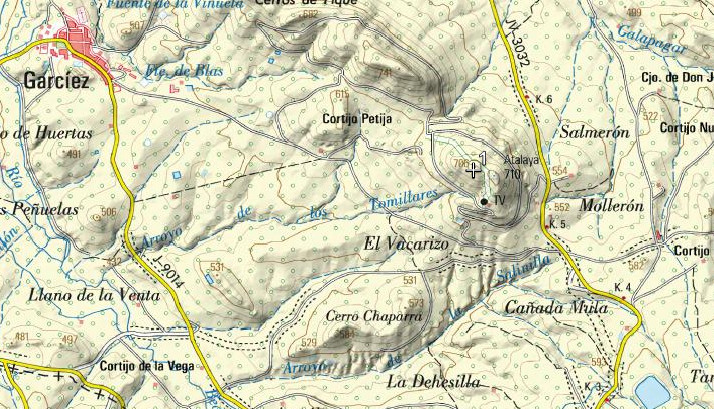 Cerro de la Atalaya - Cerro de la Atalaya. Mapa