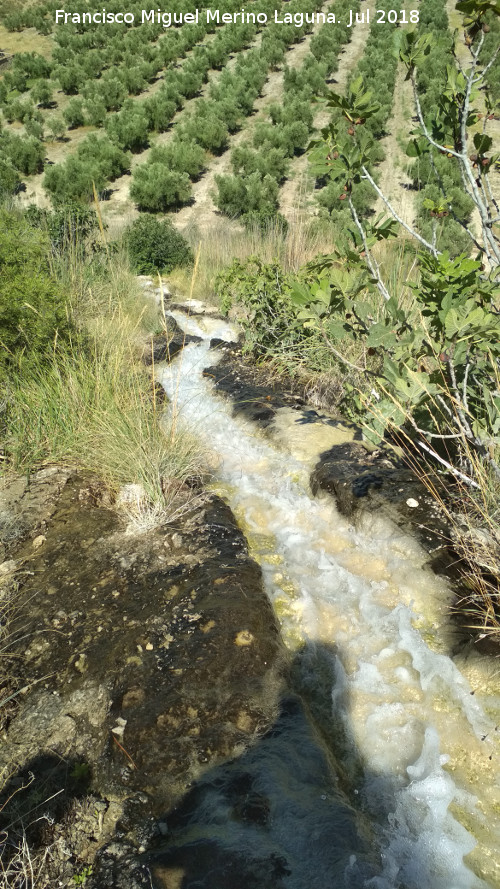 Poblado prehistrico de Alicn - Poblado prehistrico de Alicn. Canal de agua que baja al poblado