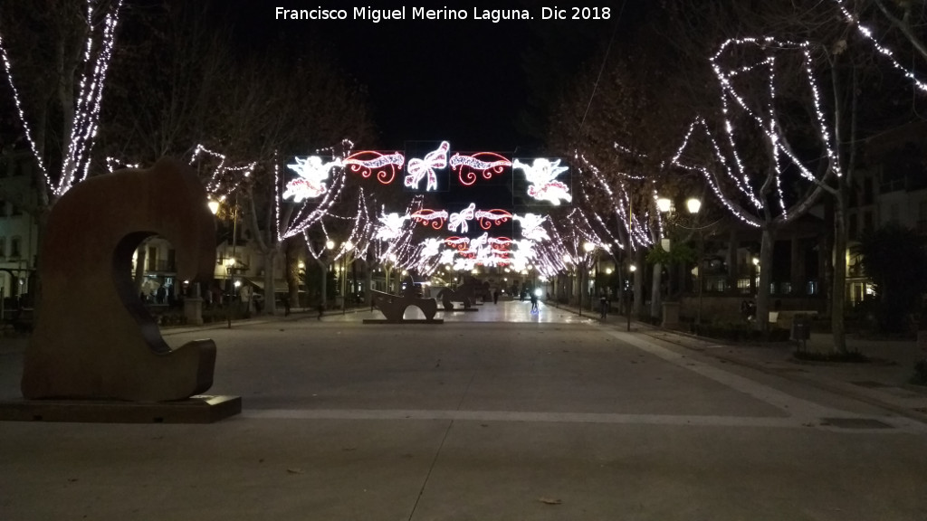 Paseo de la Constitucin - Paseo de la Constitucin. De noche