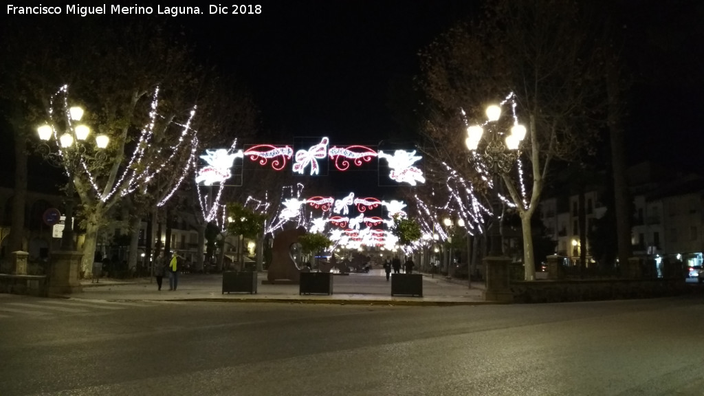 Paseo de la Constitucin - Paseo de la Constitucin. De noche